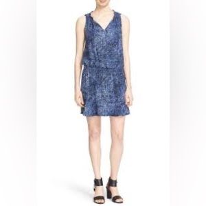 2 FOR $20 Soft Joie Blue Sleeveless Smocked Waist Dress Blouson Drop Waist M